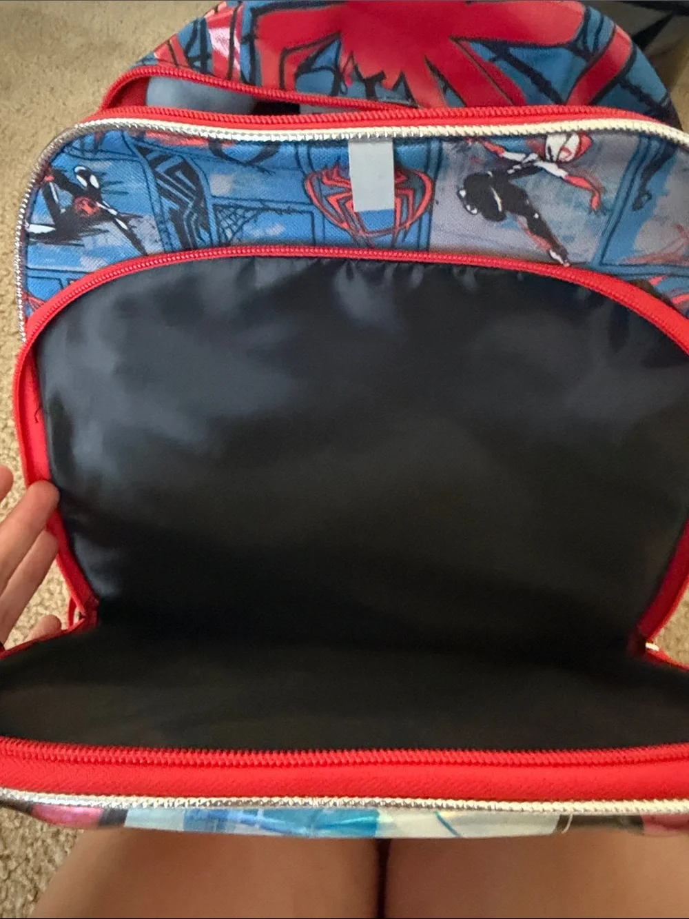 Spider-Man Miles Morales Kids Backpack - Black & Red